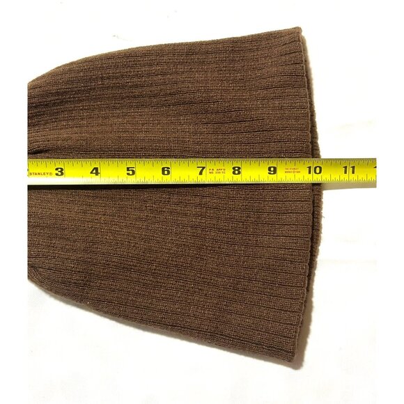 Playboy Club Brown Knit Beanie Hat Embroidered One Size Acrylic Y2K Streetwear - Picture 3 of 6